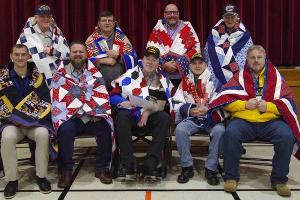 Streator church hosts Quilts of Valor Foundation presentation 