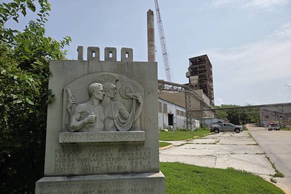 A piece of Dixon history: Cracks in Dixon’s cement plant road 
