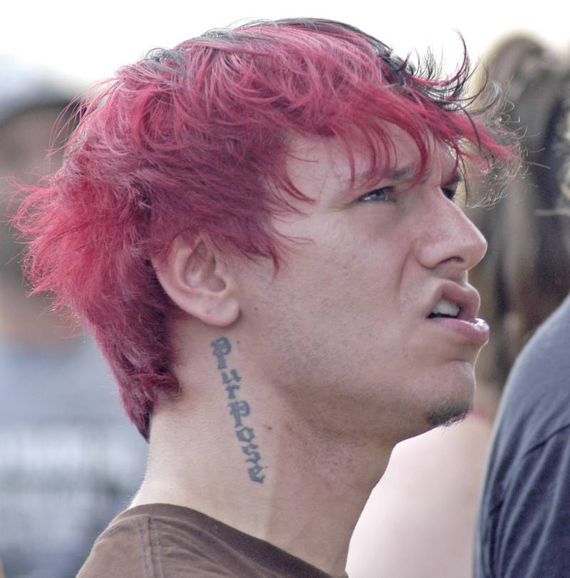 Rock Falls native Isaiah Moreno listens to Alborn in downtown Rock Falls during George Fest on Saturday, July 26, 2025.
