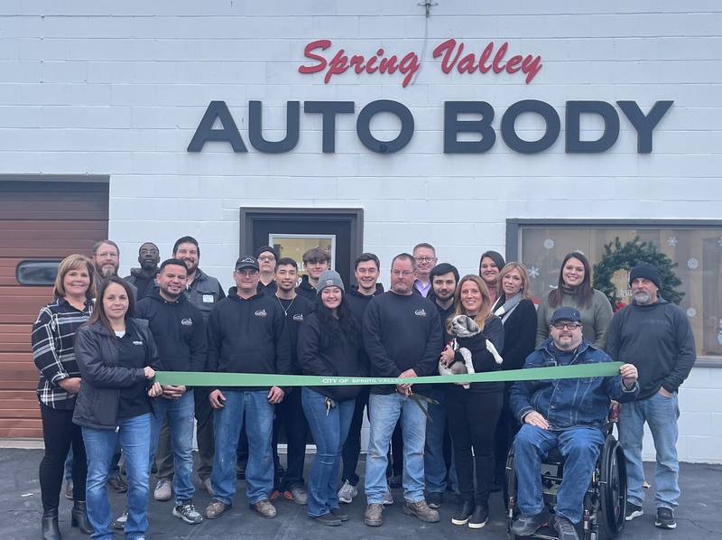 Spring Valley welcomed the new owners of Spring Valley Auto Body, 500 W. First St.