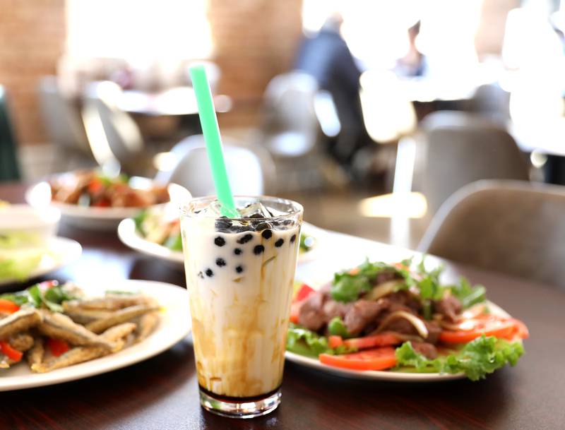 Brown sugar milk tea at Pho Ly Vietnamese Cuisine, located at 305 W. Main Street in St. Charles.