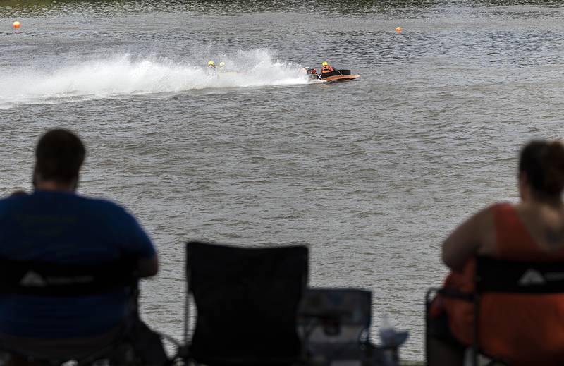 After a short delay due to white cap producing winds, racing got back on track Saturday, Aug. 17, 2024, in Rock Falls.