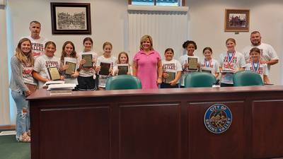 Spring Valley honors state champion softball team