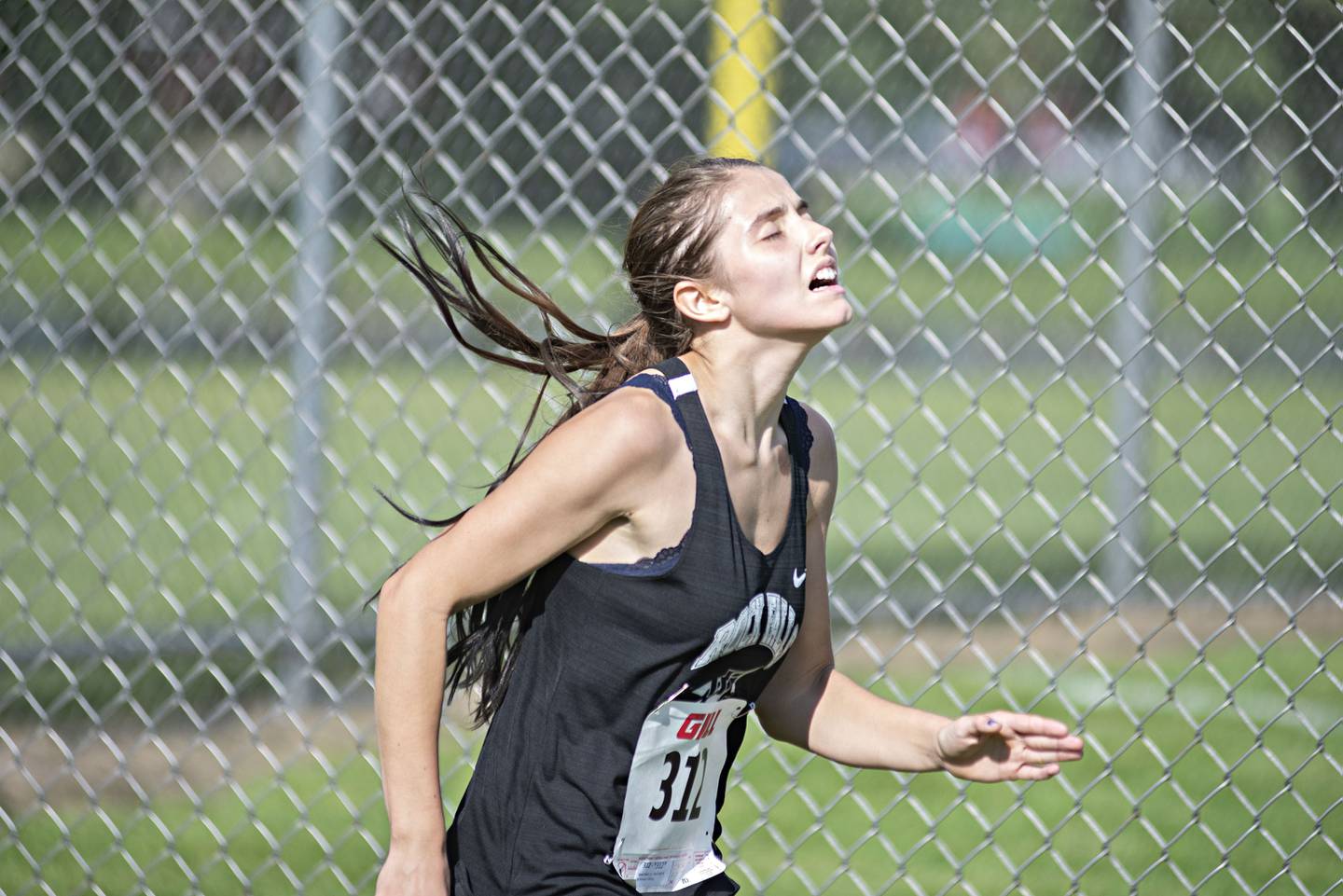 Hana Ford of Rock Falls guts it out to a sixth place finish Tuesday, Aug. 23, 2022 in the Rock Falls Rocket Run at Centennial Park.