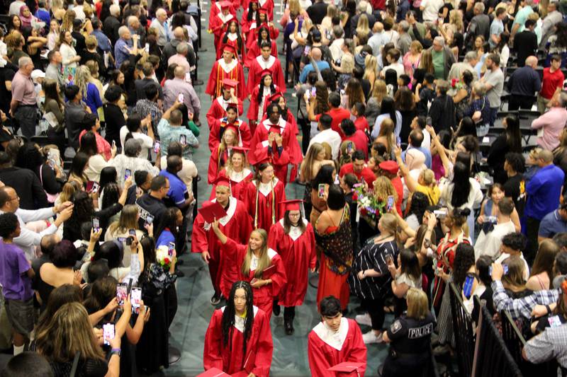 Glenbard East High School held a graduation ceremony for the Class of 2024 at the school in Lombard on Wednesday, May 22, 2024.