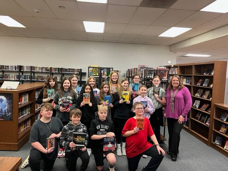 Putnam County Junior High 6th Graders that participated in the Rebecca Caudill Reading Program include: Jace Boedigheimer, Tayton Brown, Emmy Carboni, Tori Eutis, Brooklyn Gorski, Naomi Hammerich, Gwen Heeley, Joselyn Lopez, Damian Marcum, John Placher, Anna Poignant, Tula Rue, MaKenzie Setters, Peyton Smith, Bailee Vice and Yaneli Walker-Alfaro (absent).
