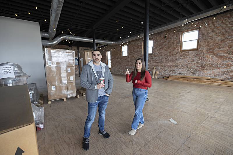 The west end of the building will be where the wedding venue will be located.