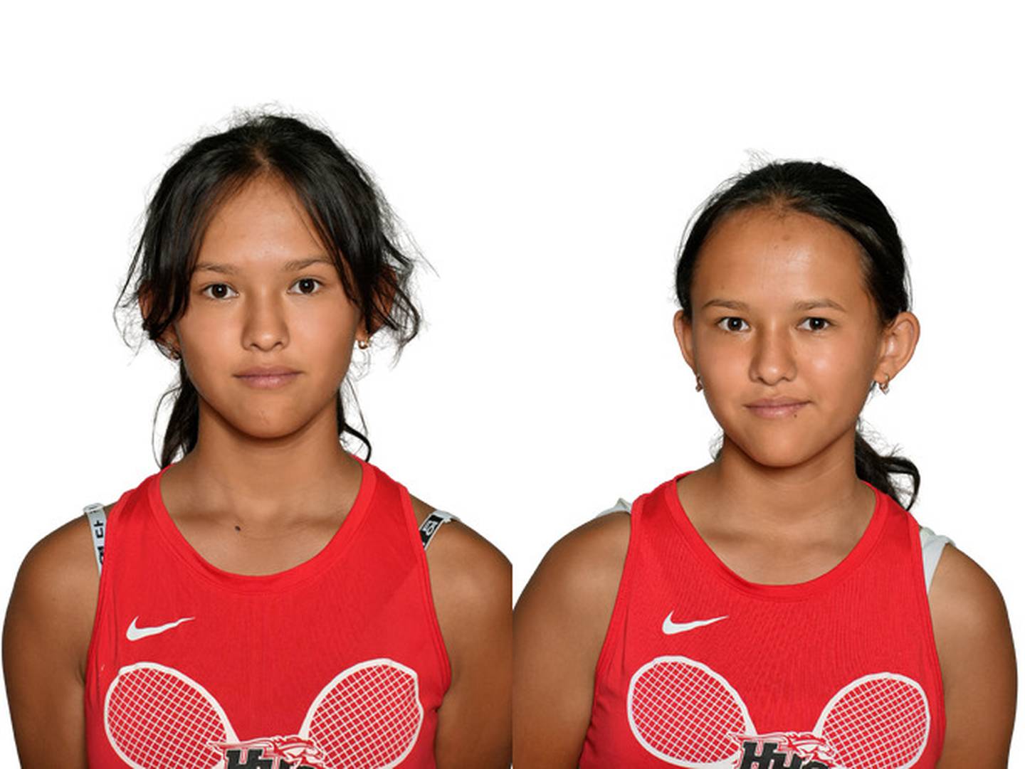 Ainura (left) and Gulnara (right) Baidylaeva