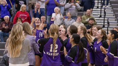 Photos: Manteno volleyball sweeps Seneca in the Class 2A Regional final