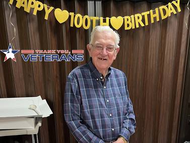 Kaneville’s Werdin celebrates 100 with an honor flight parade