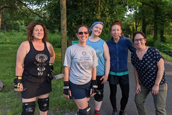 Local business owner and derby enthusiast loves roller skating by the river