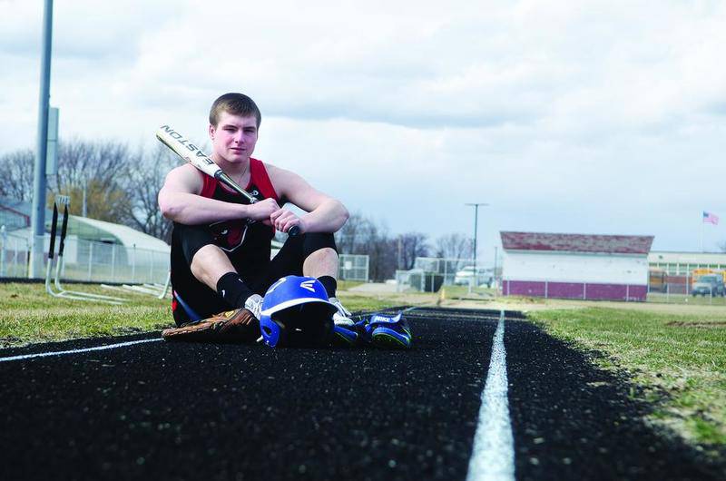 Polo senior Reid Taylor will run track for Forreston-Polo, and also play baseball for the Marcos in his final spring season. Taylor is looking for a trip to the Class 1A state meet in Charleston for the third straight season.