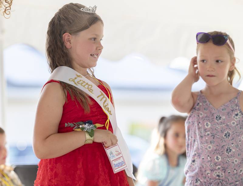 Anastasia Heiman, 5, was crowned Little Miss at Polo’s Town and Country Days Little Miss and Mister pageant.