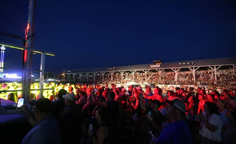 Despite the heat Sara Evans and Josh Turner drew a large crowd on Thursday, Aug. 24, 2023 at the Bureau County Fair in Princeton.