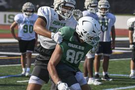 Photos: York football takes to practice field