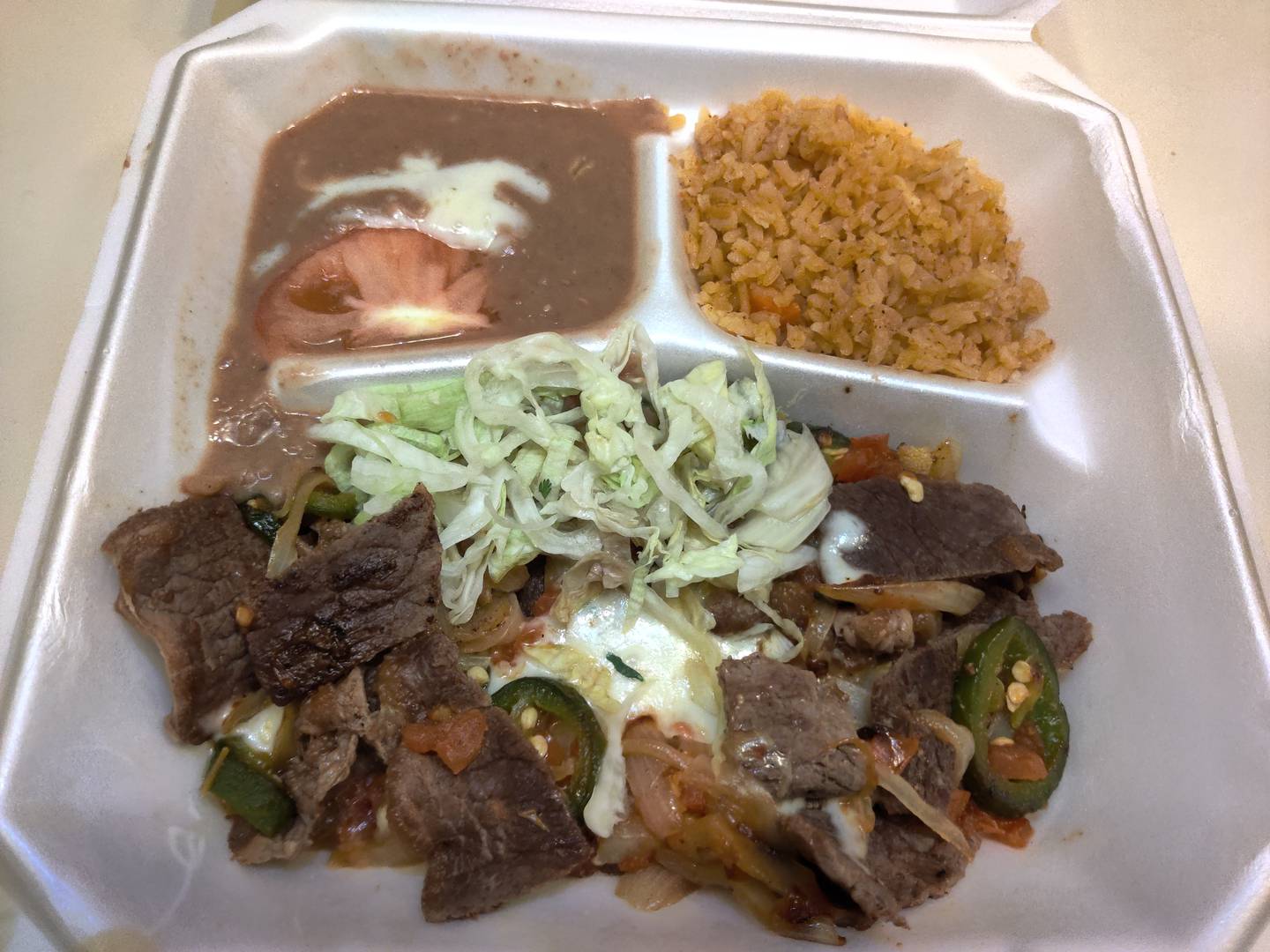 Bistec a la Mexicana at The Jalapeño Grille in St. Charles.
