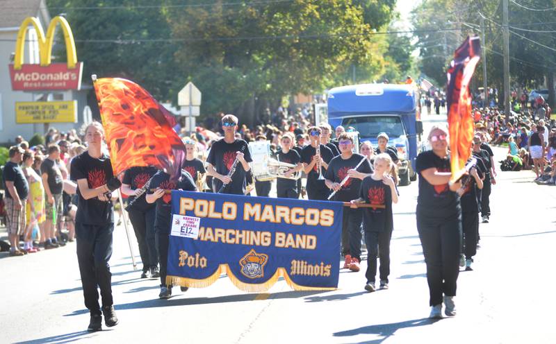 Polo High School's Marching Band took part in the Harvest Time Parade at Autumn on Parade on Sunday, Oct. 5, 2025 in Oregon.