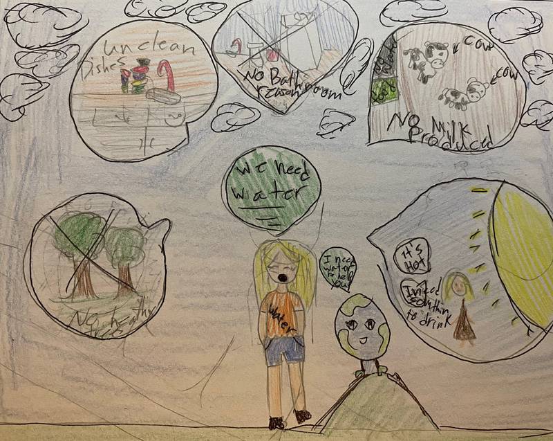 Fifth grader Payton D., of Northlawn School in Streator, was named one of 26 winners in Illinois American Water’s annual Water Keeps Life Flowing art contest. Payton's last name was withheld from the press release.