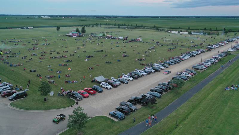 Over a thousand people gathered for the Fourth of July fireworks on Thursday, July 4, 2024 at Zearing Park in Princeton.