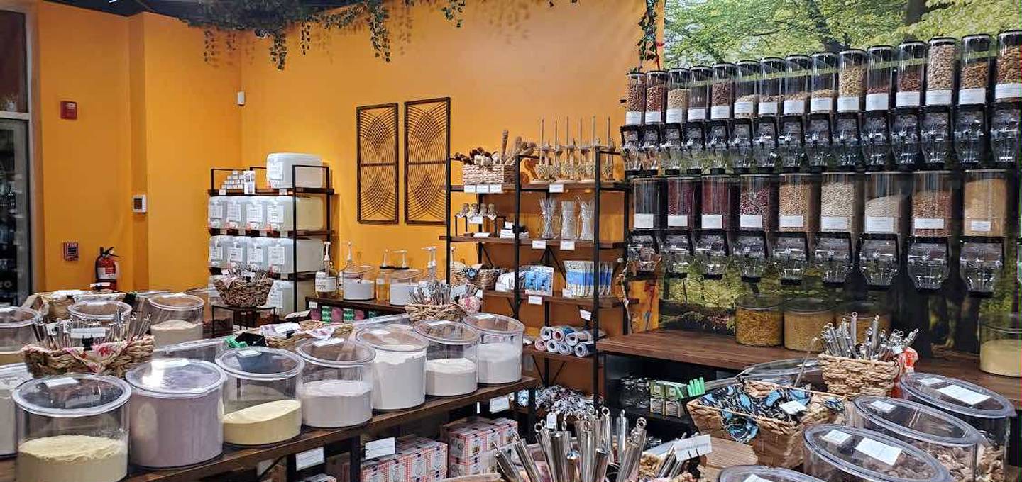 Chipko Market in St. Charles aims to eliminate both food and plastic waste heading into our landfills. You can bring in your own containers to reduce single-use plastics.