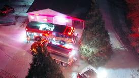 Photos: Fire crews respond to house fire near Mendota