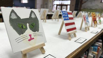 Tiny Art Show a big presence at Morrison’s Odell Public Library