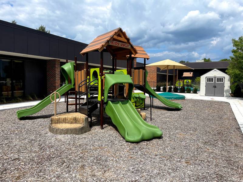 The newly renovated playground of the Children’s Learning Center at McHenry County College.
