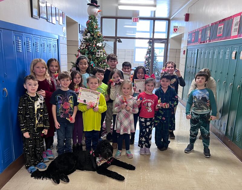 Jefferson Elementary School in Ottawa named its December 2023 Champion of the Charter. They are kindergartners Lorenzo G., Ivan S., Miles S. and Maddie C.; first graders Rose J., Baylee C. and Hayden B.; second graders Tommy W., Jacob J., and Mya H.; third graders GG R., Alayna W. and Isabelle H.; and fourth graders Emery W., Addie G., Jovan P. and Jack L. The school does not release the last names of the students.