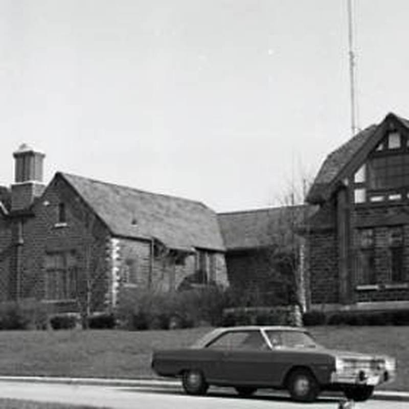 Historical photo of the Cary Village Hall