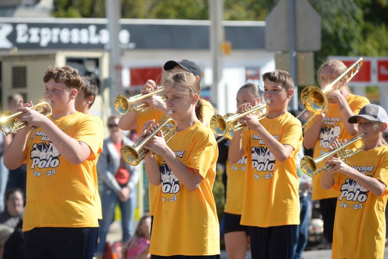 The Polo Marcos Marching Band performs at Autumn on Parade on Sunday, Oct. 6, 2024 in Oregon.
