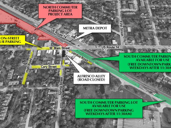 North Metra parking lot resurfacing begins next week in Cary