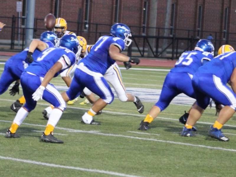 Junior guard Jackson Ramos and the Riverside-Brookfield football team are off to a 5-1 start with a big game this Friday against IC Catholic Prep.