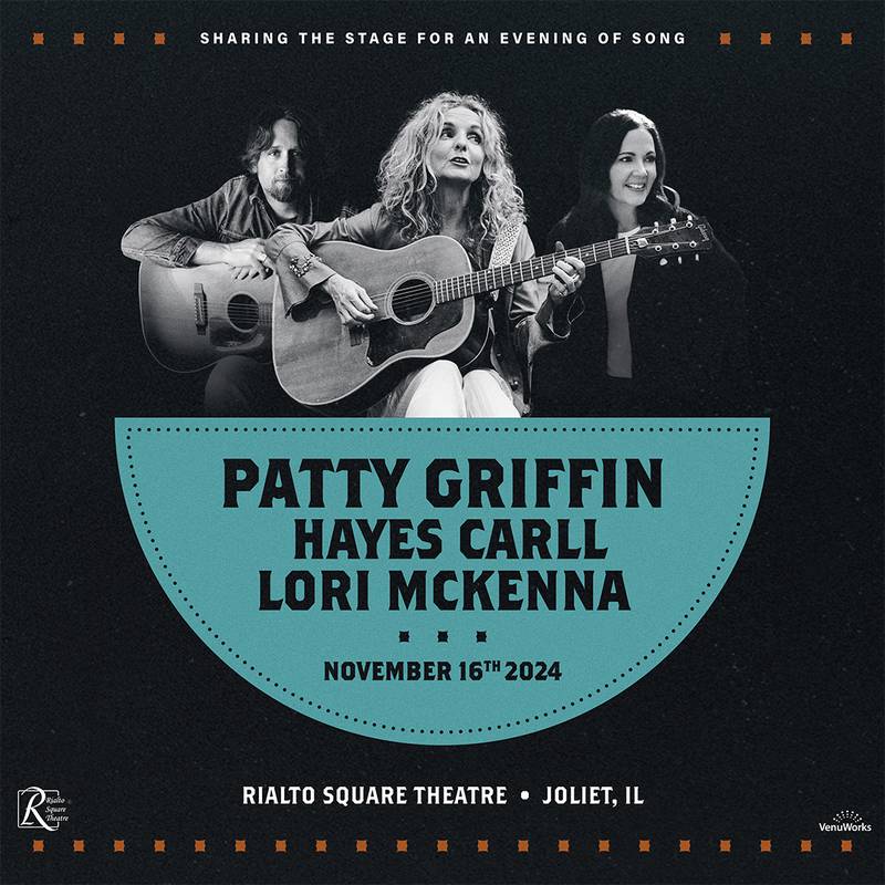 Grammy Award-winning artist Patty Griffin will perform at Rialto Square Theatre in downtown Joliet Saturday, Nov. 16.