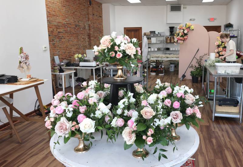 The interior Friday, May 13, 2022, at Willrett Flower Company, 302 E. Lincoln Highway in DeKalb. The store will soon be filled with flowers and gift items as they get ready for the opening in June.