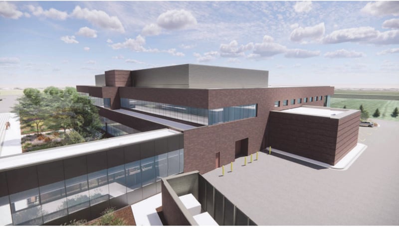 A rendering of a proposed medical building at Northwestern Hospital Huntley.