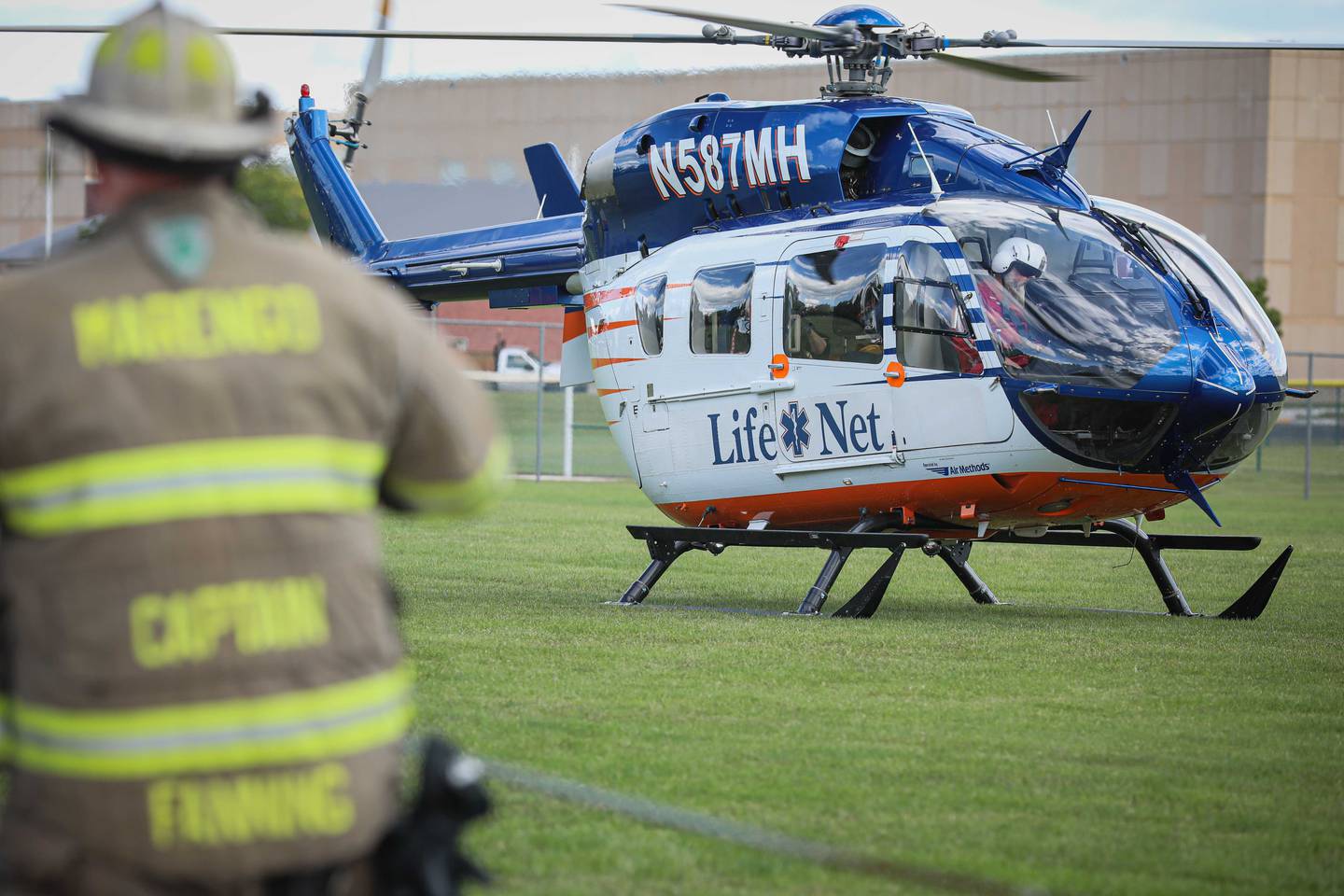 A man was airlifted Sept. 7, 2025 after being run over by a tractor in Marengo.