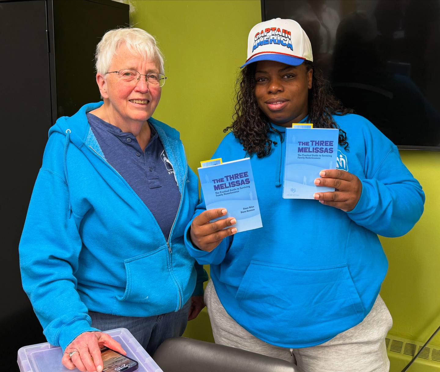 On March 11, Diane Nilan, author, national speaker, homeless activist, and Melissa Agunloye of Bolingbrook, the mother of seven children who experienced homelessness for many years, shared tips and resources with mothers experiencing homelessness at Daybreak Center in Joliet.