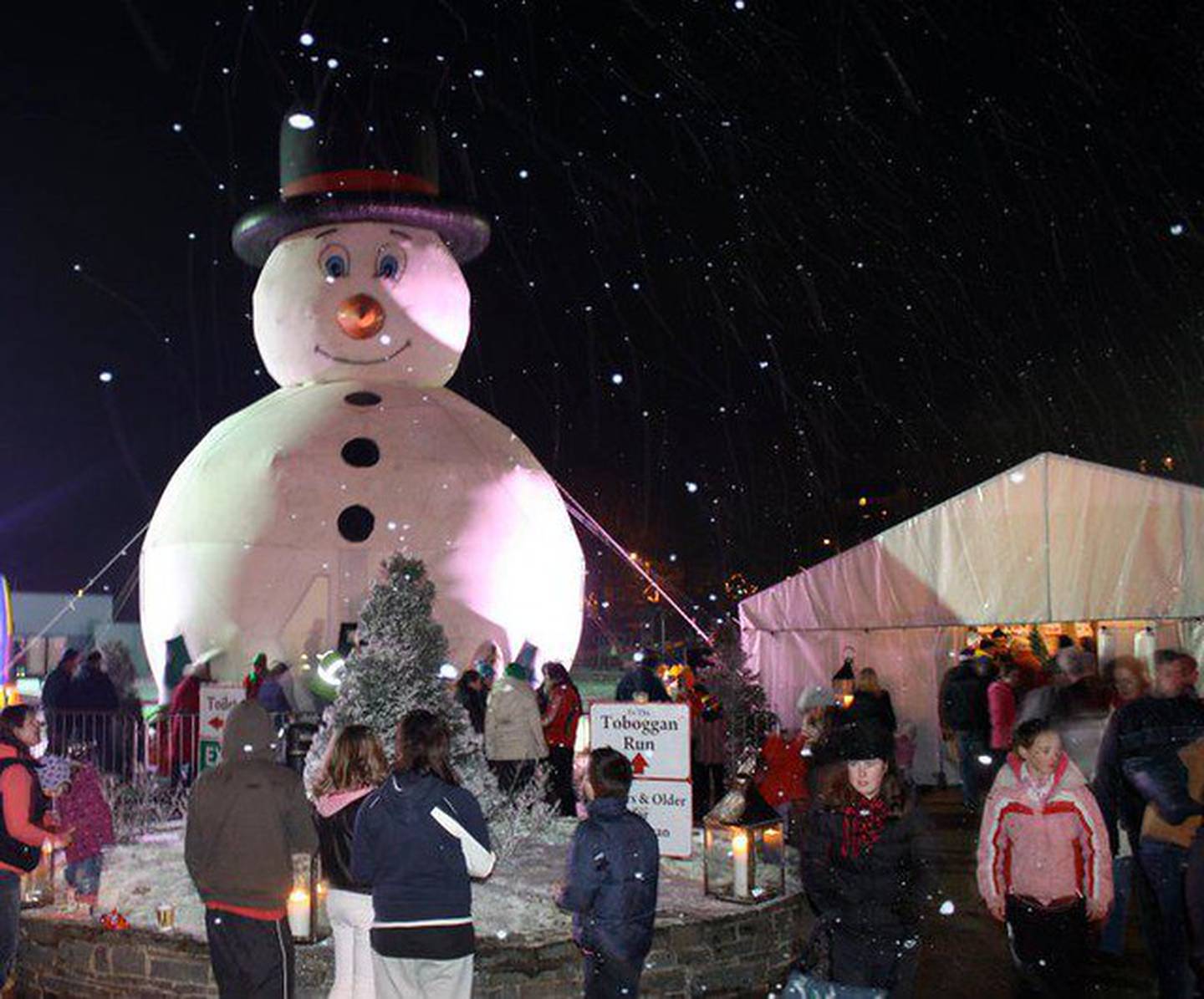 A photo of the inflatable snowman bounce house that will be offered during La Salle's winter festival. The photo was provided to the city of La Salle from Artificial Ice Events, the company they will be renting the items from.