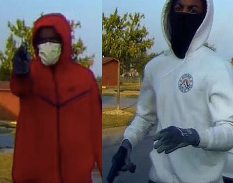 Two masked suspects accused of carjacking an Uber driver on Tuesday, June 20, 2023, in New Lenox.