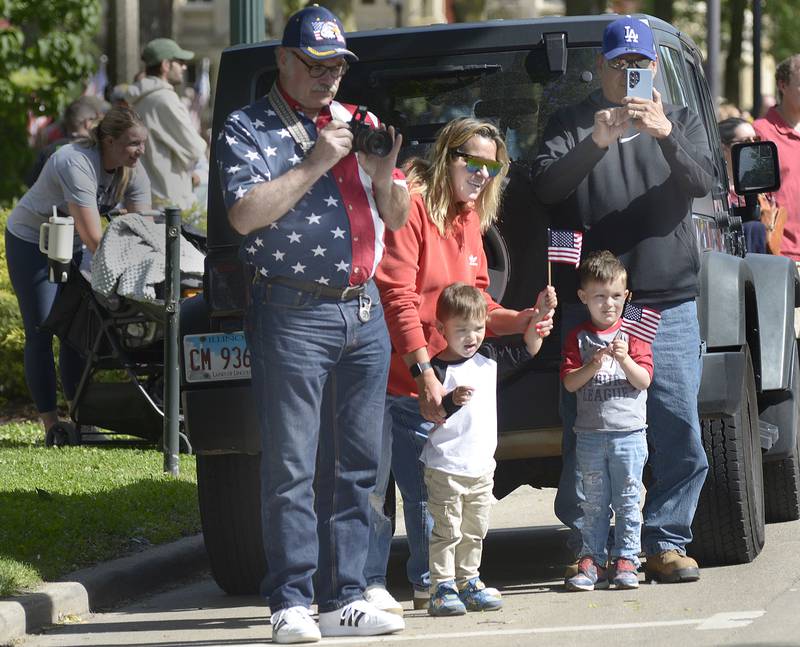 Crowds gathered to view the Memorial Day parade as it made it’s way down Columbus in Ottawa Monday.