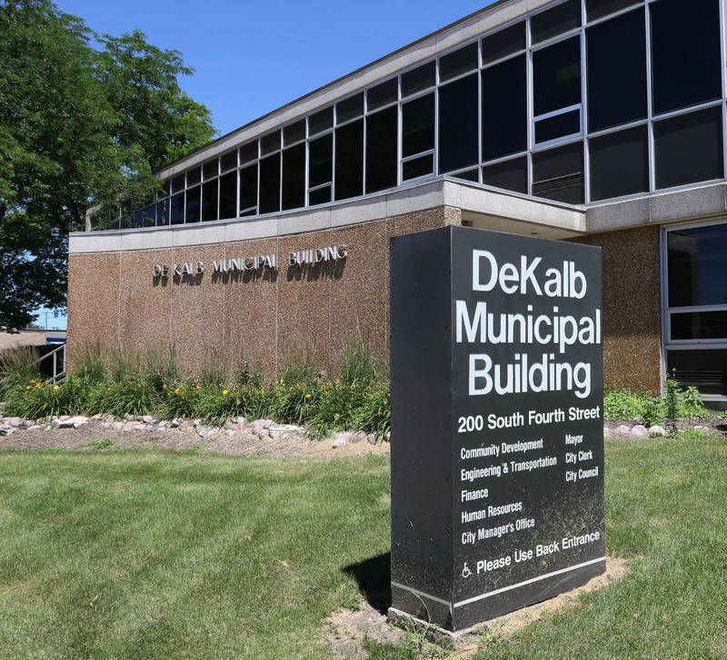 The DeKalb Municipal Building Friday July 6, 2018.