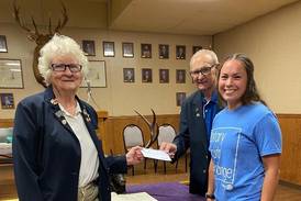 Oglesby Elks donate $1,300 to Rotary exchange student