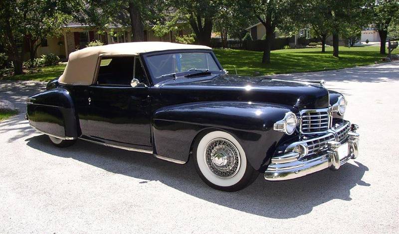 Photos by Steve Rubens - 1947 Lincoln Continental Cabriolet Front