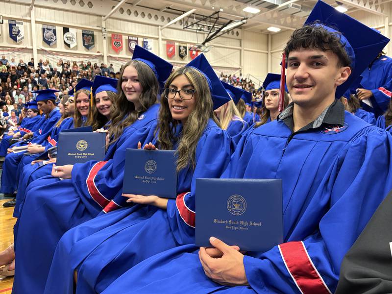 Glenbard South High School held its graduation ceremony on Thursday, May 22, 2025 at the school in Glen Ellyn.