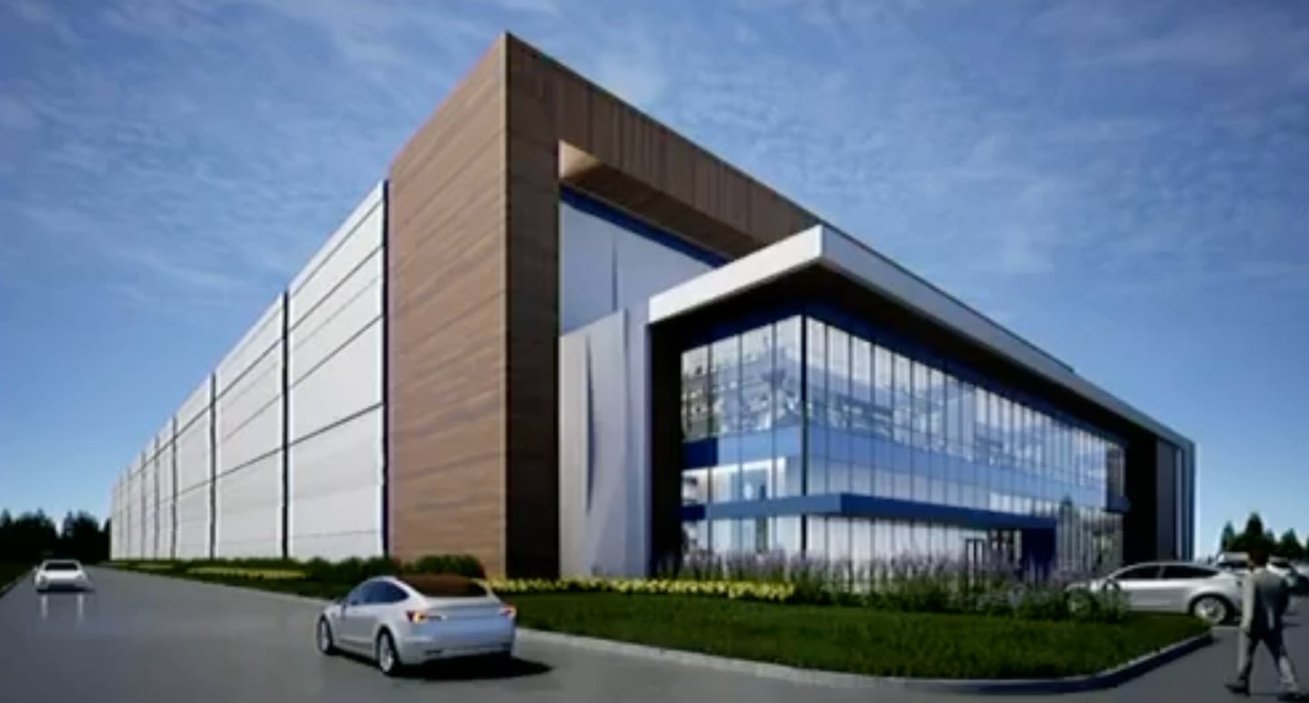 Shown is a conceptual rendering for the proposed data center looking at locating in Rochelle.