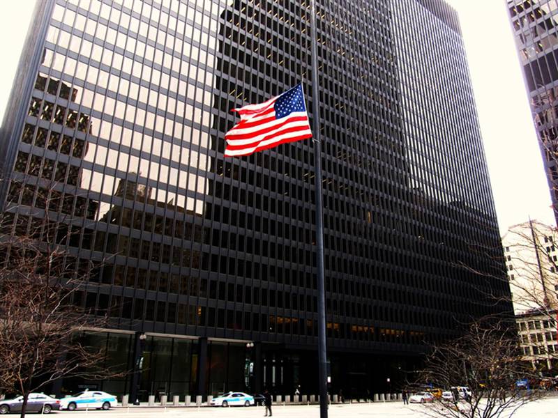 The U.S. federal courthouse in Chicago