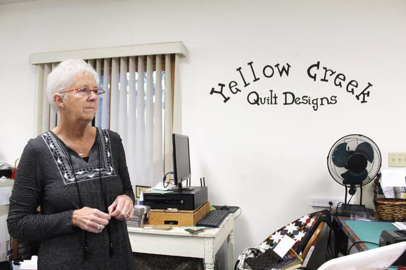 Jill Shaulis of Yellow Creek Quilt Designs in Pearl City made her first quilt in 1989 and went into business in 1992. She sells her own quilts as well as an array of quilting supplies and tools to help encourage the art.