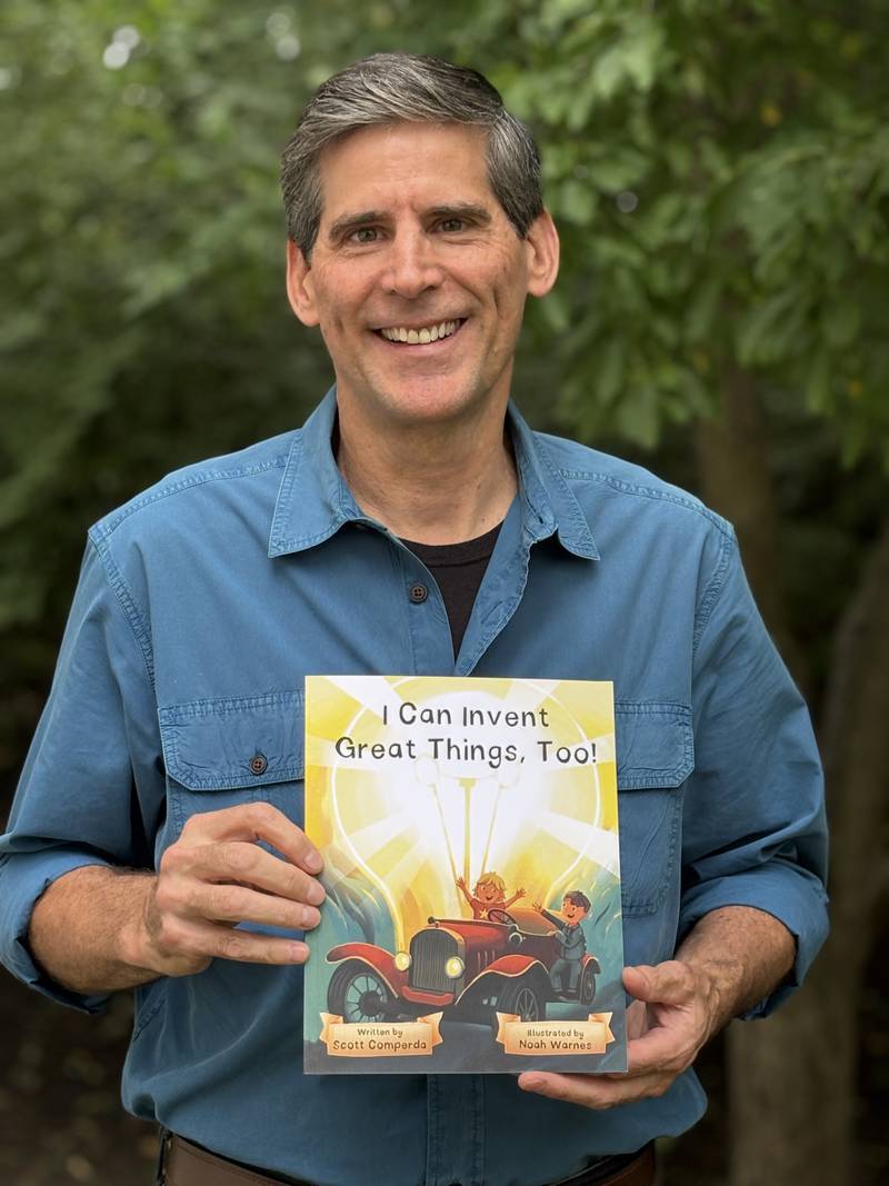 Geneva author Scott Comperda will be signing his first published children's book, "I Can Invent Great Things, Too!" from 11 a.m. to 2 p.m. Saturday, Aug. 23 at TownHouse Books & Cafe, 105 N. Second Ave., St. Charles.