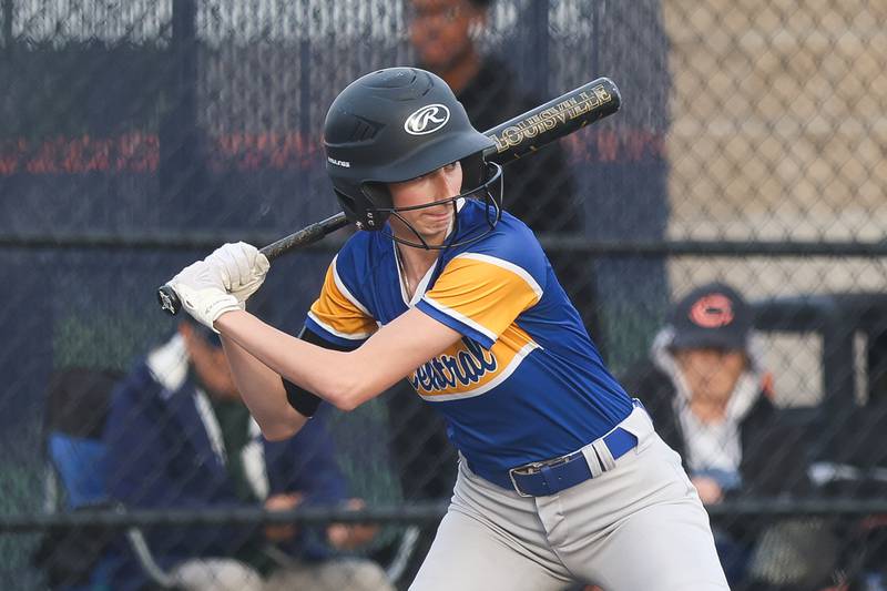 Joliet Central’s Alissa Elliott bats against Romeoville on Tuesday, April 28, 2026 in Romeoville.