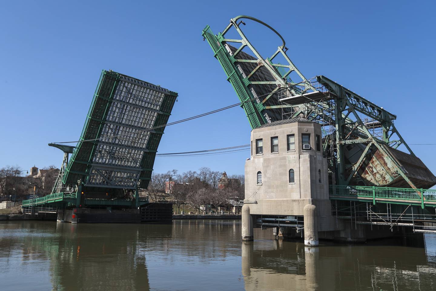 The Jefferson St. bridge on Friday, March 19, 2021, at Joliet City Hall in Joliet, Ill